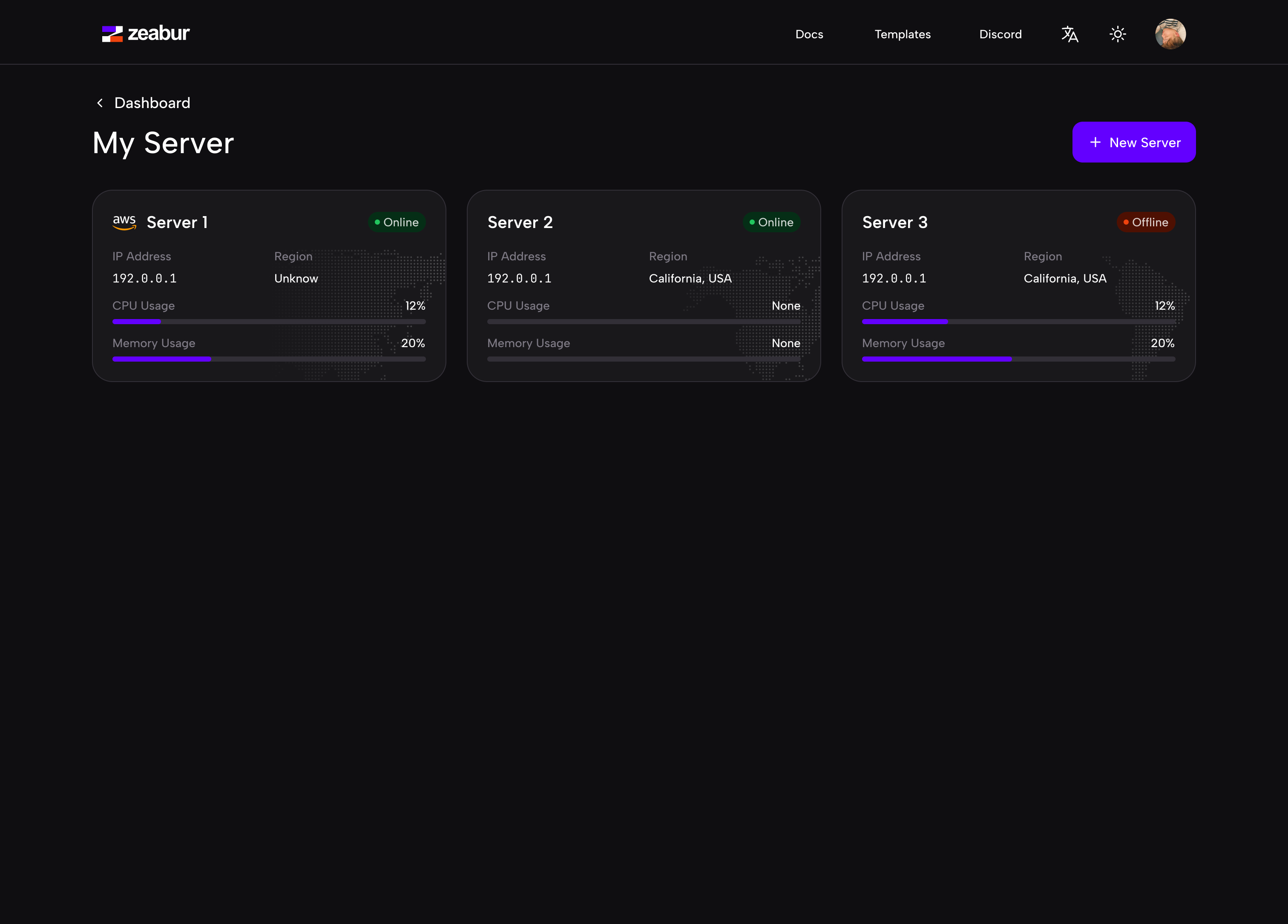 Zeabur Dedicated Server